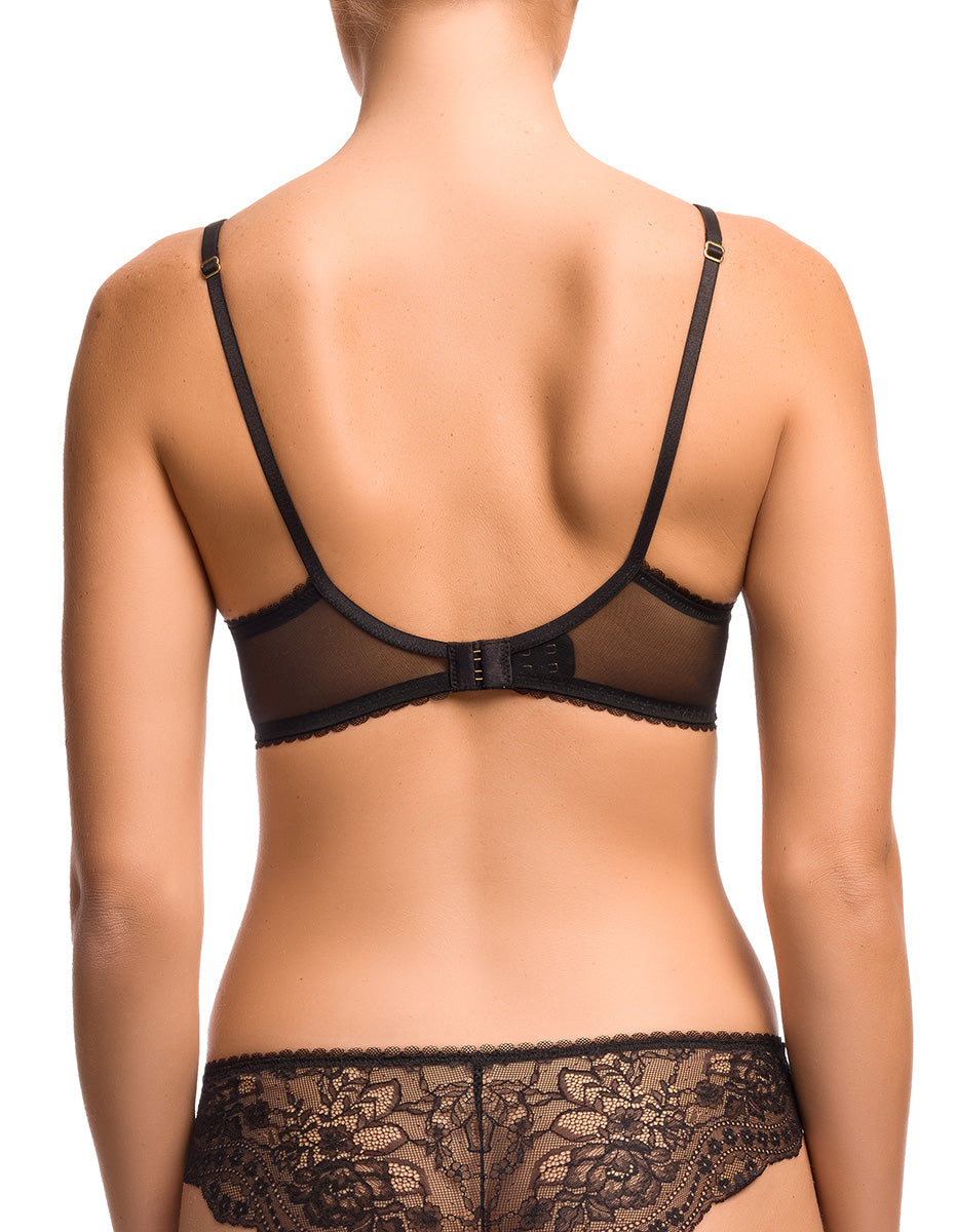 Hope Non Padded Plunge Bra - Black