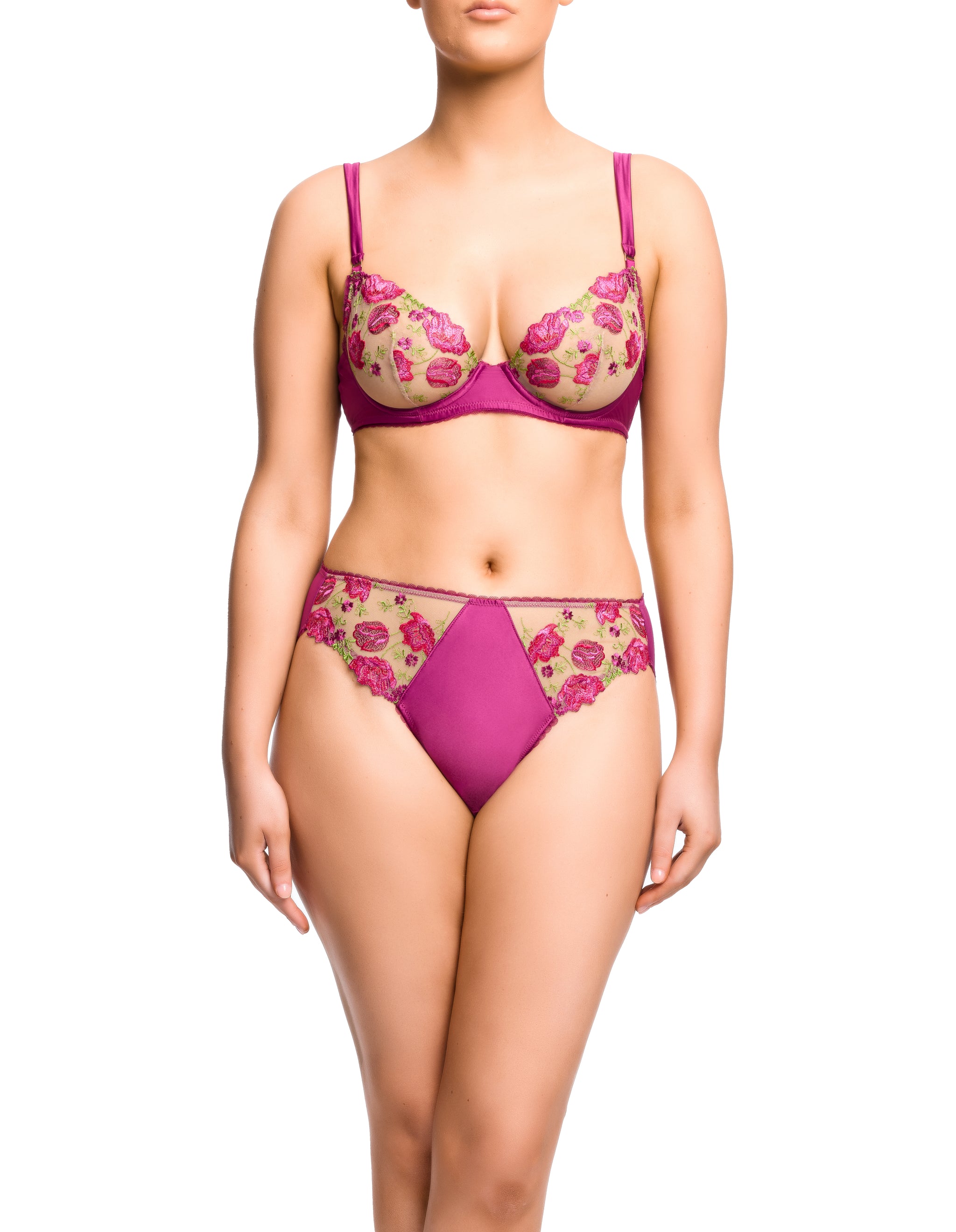Anita Plunge Bra - Pinot Noir
