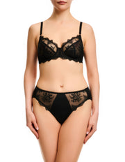 Lucinda Hi Cut Brief - Black