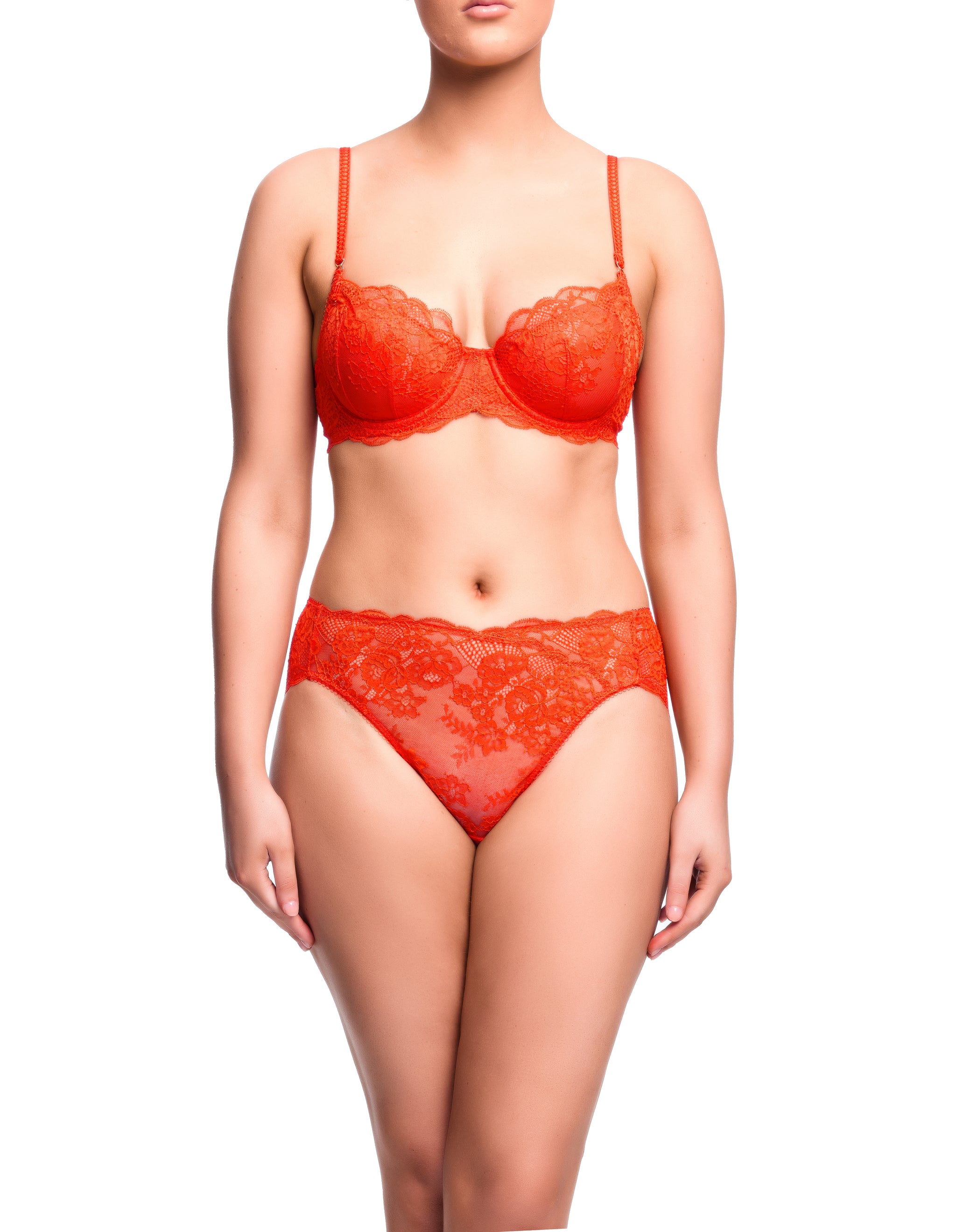 Isabella Balconette Bra - Poppy