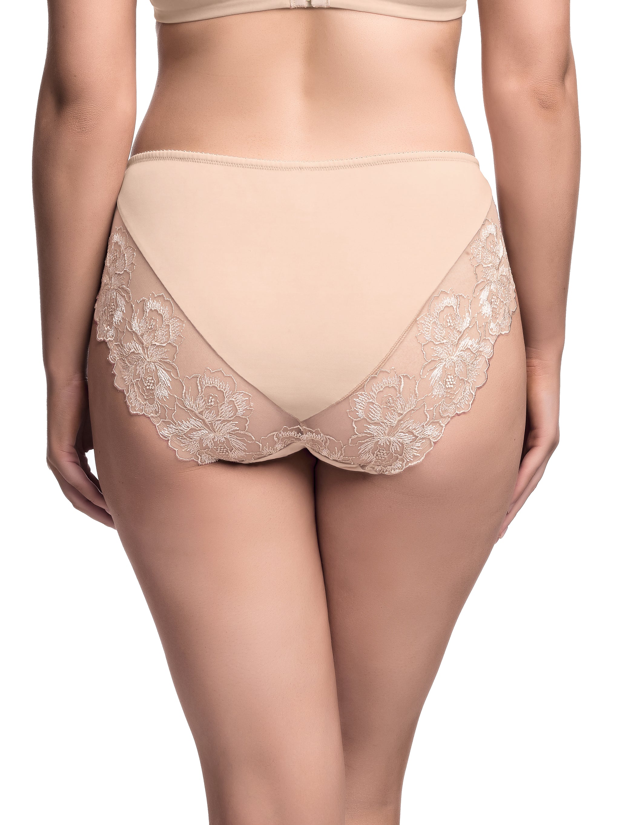 Mila Hi Cut Brief - Cappuccino