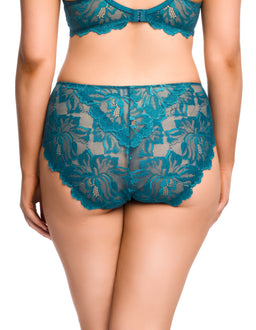 Zhara Hi Cut Brief - Petrol