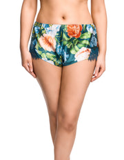 Scarlett French Knicker - Teal Botanicals
