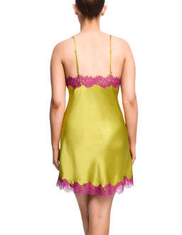Scarlett Chemise - Chartreuse/Pinot Noir