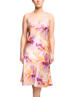 Scarlett Mid Length Chemise - Painted Petals