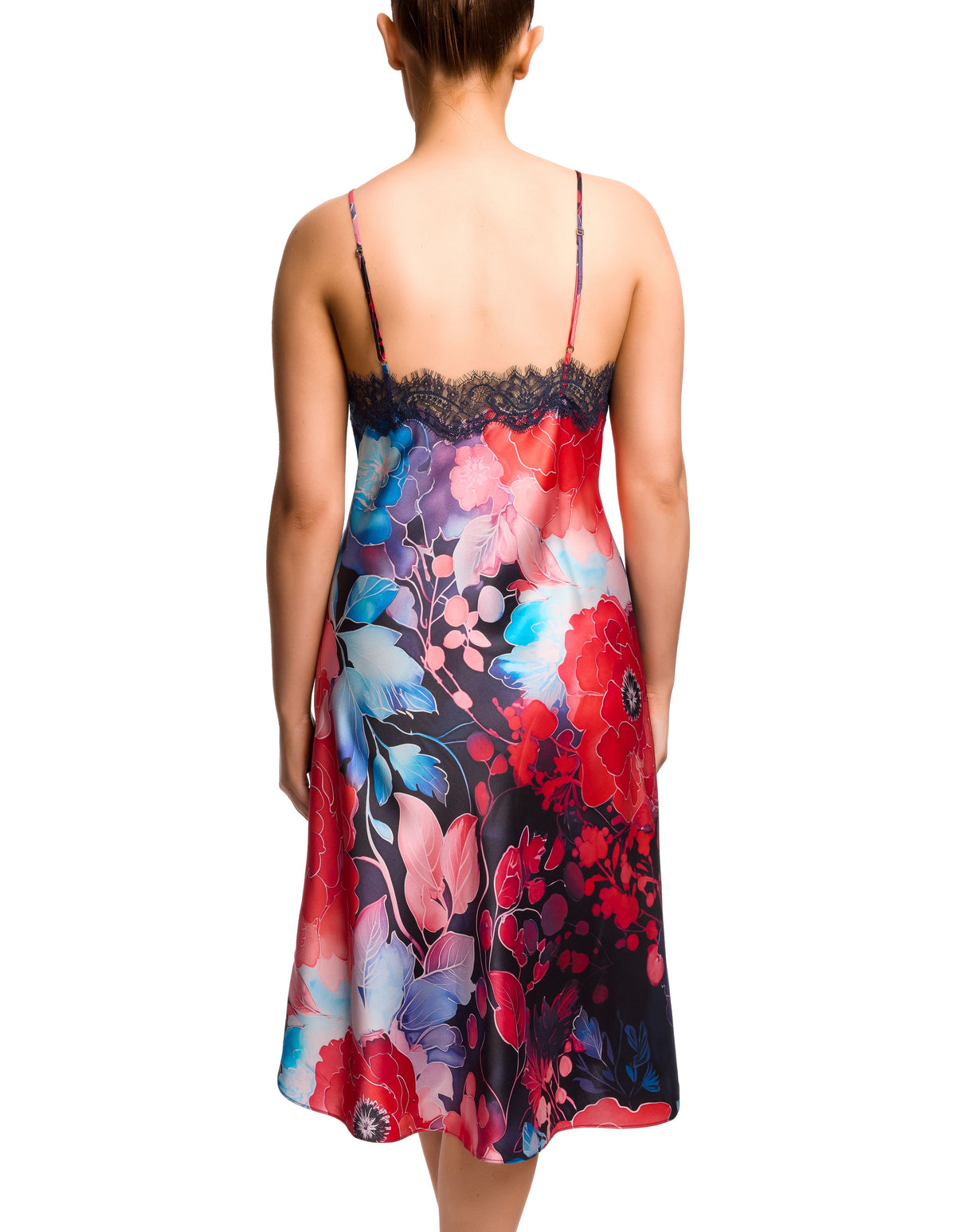 Scarlett Mid Length Chemise - Poppy Print