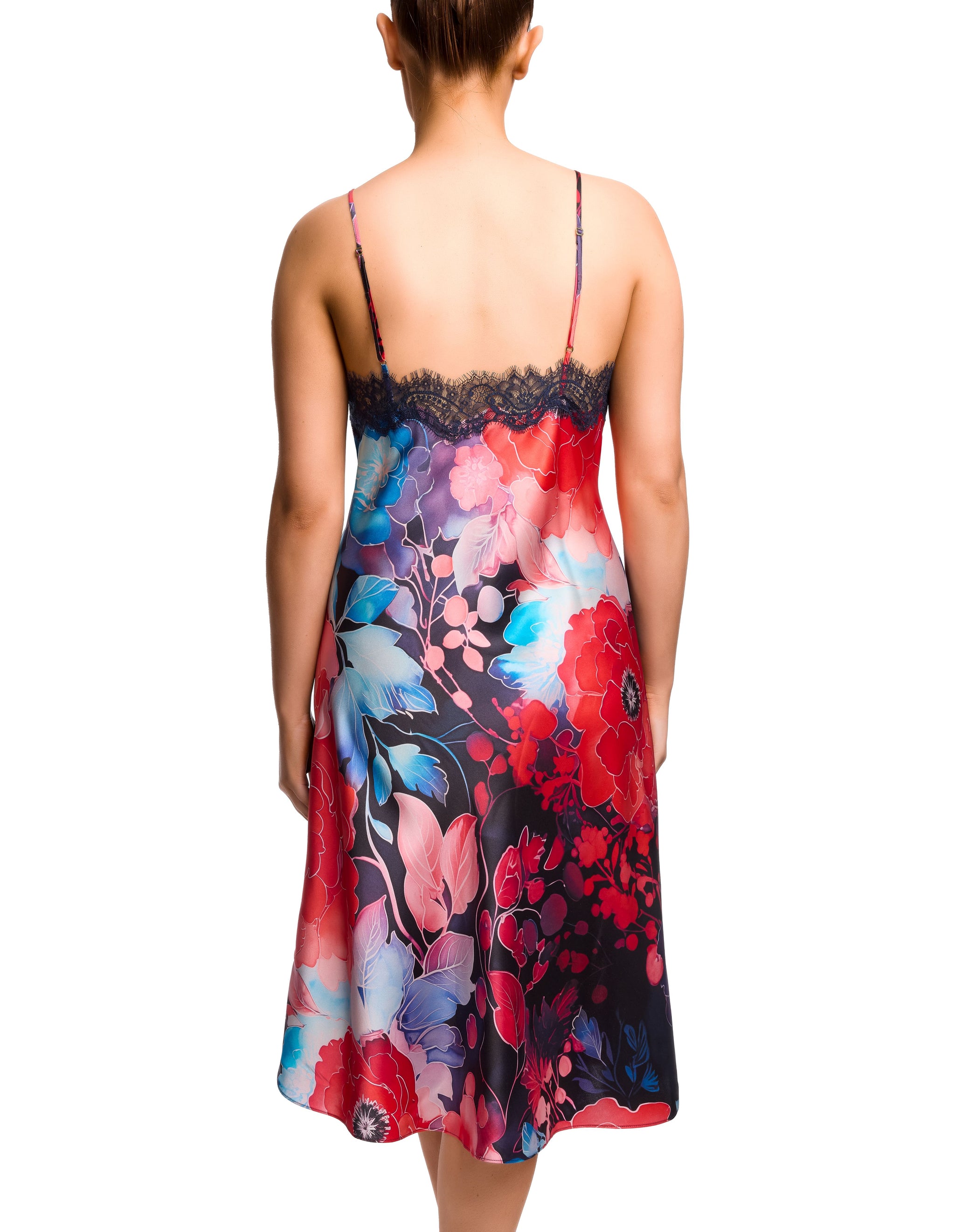 Scarlett Mid Length Chemise - Poppy