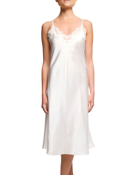 Scarlett Mid Length Chemise - Ivory