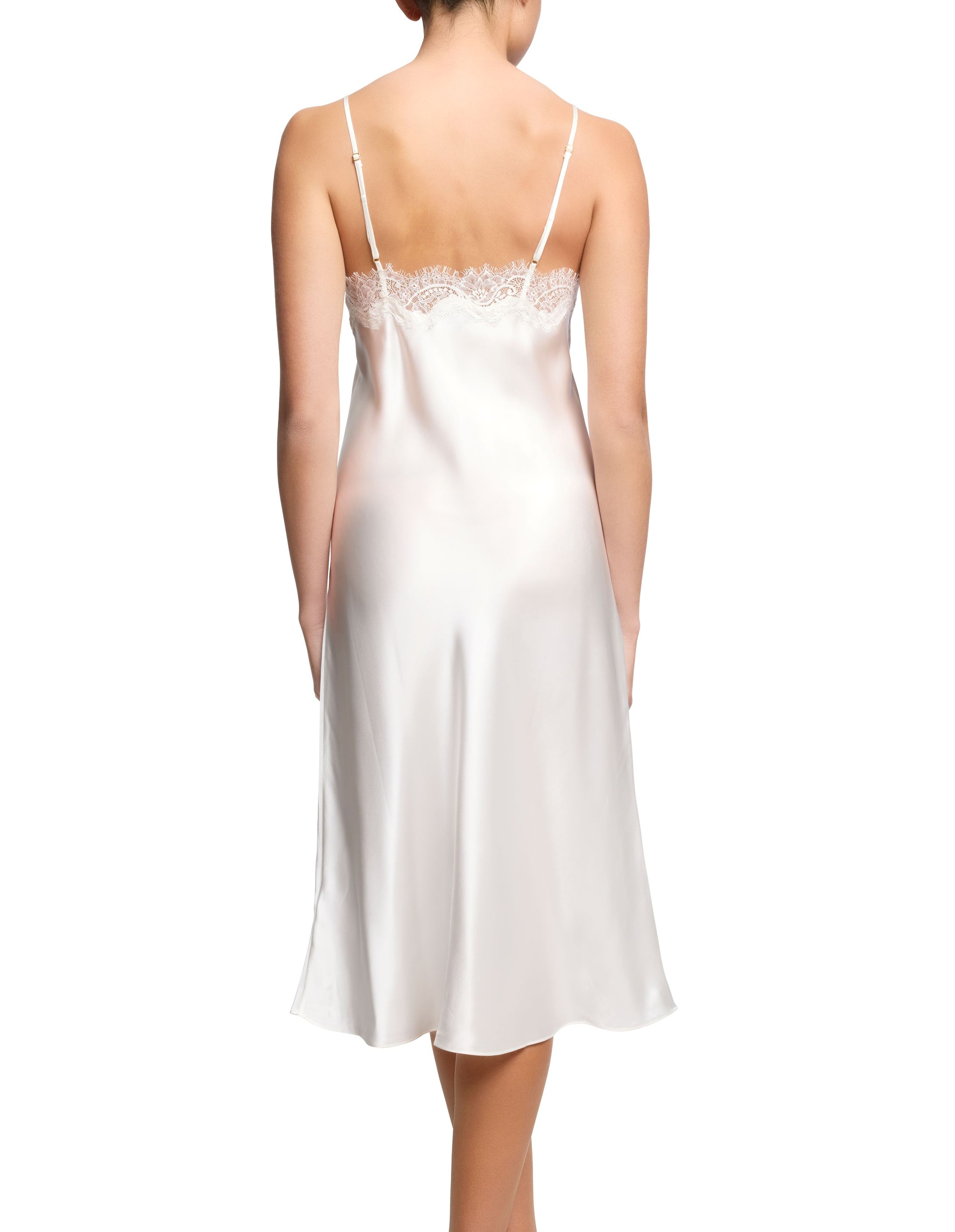 Scarlett Mid Length Chemise - Ivory