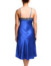 Scarlett Mid Length Chemise - Cobalt