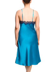 Scarlett Mid Length Chemise - Jewel Blue/Navy