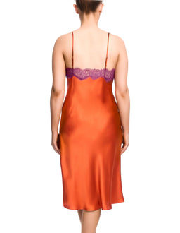 Scarlett Mid Length Chemise - Orange Spritz/Blackberry