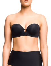 Bella Push Up Strapless Bra - Black