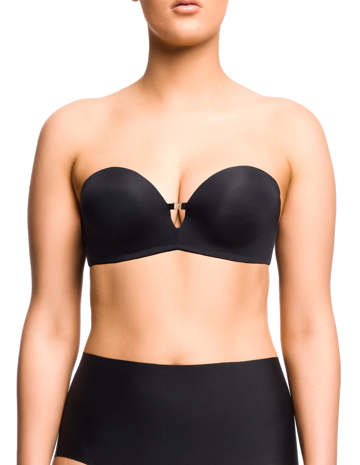 Bella Push Up Strapless Bra - Black