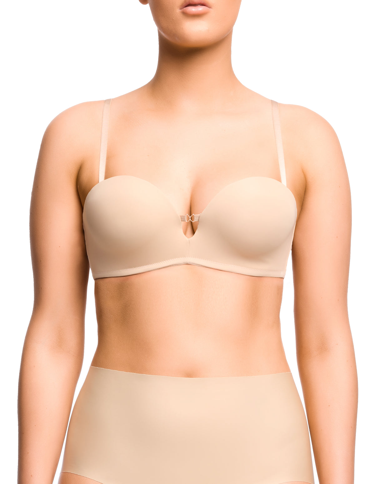 Bella Push Up Strapless Bra - Latte