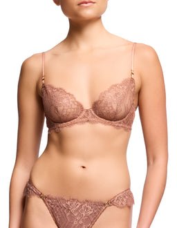 Rosa Plunge Bra - Latte