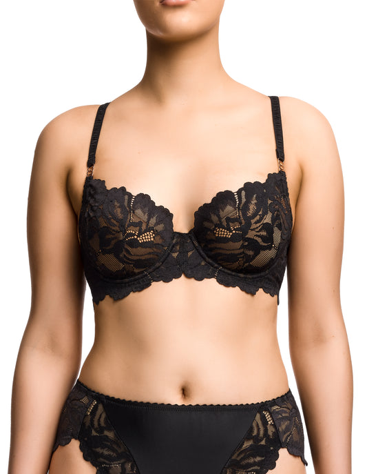 Zhara Balconette Bra - Black