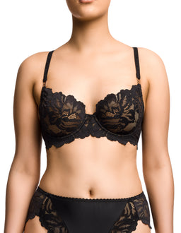 Zhara Balconette Bra - Black