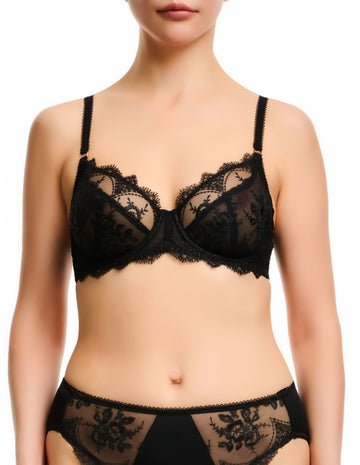 Lucinda Full Cup Bra - Black