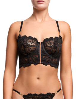 Sierra Longline Balconette Bra - Black