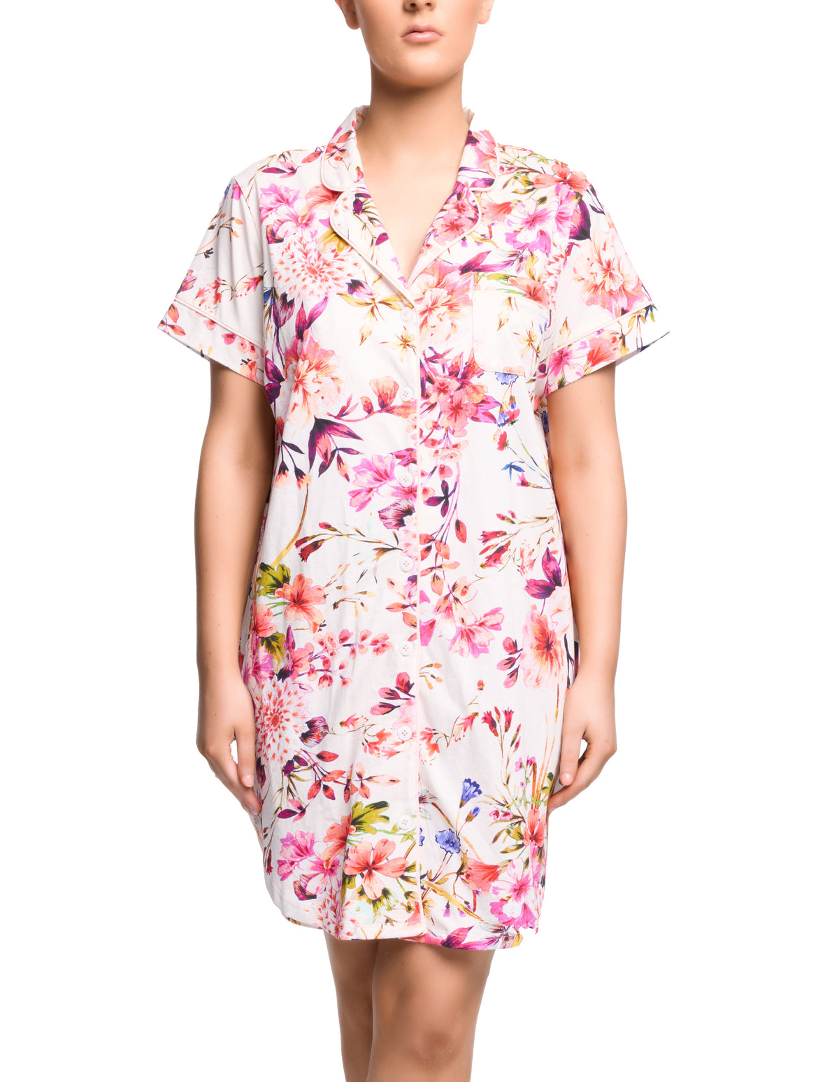Sadie Short Sleeve Nightshirt - Darling Dee