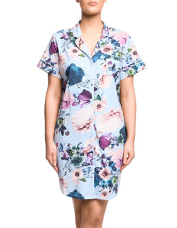 Sadie Short Sleeve Nightshirt - Moody Blooms