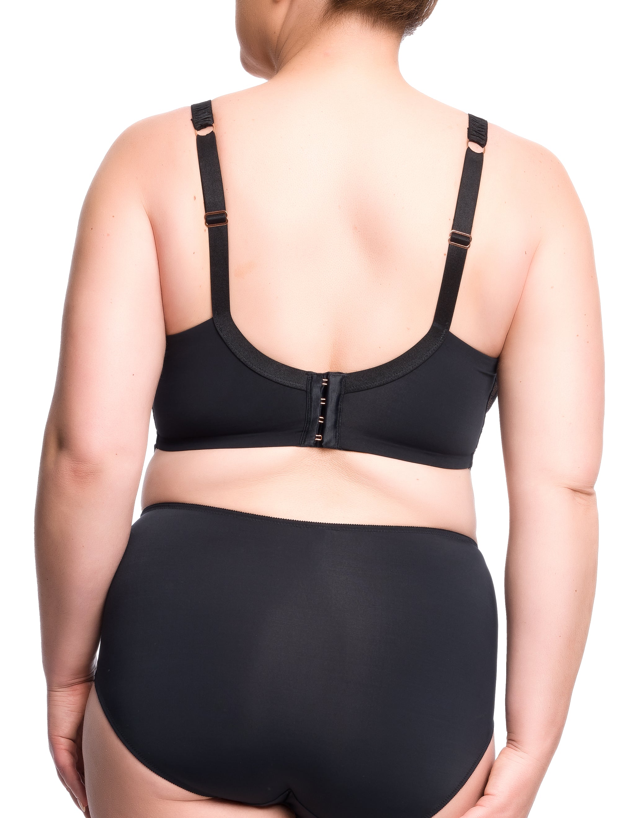 Zhara Curve Balconette Bra - Black