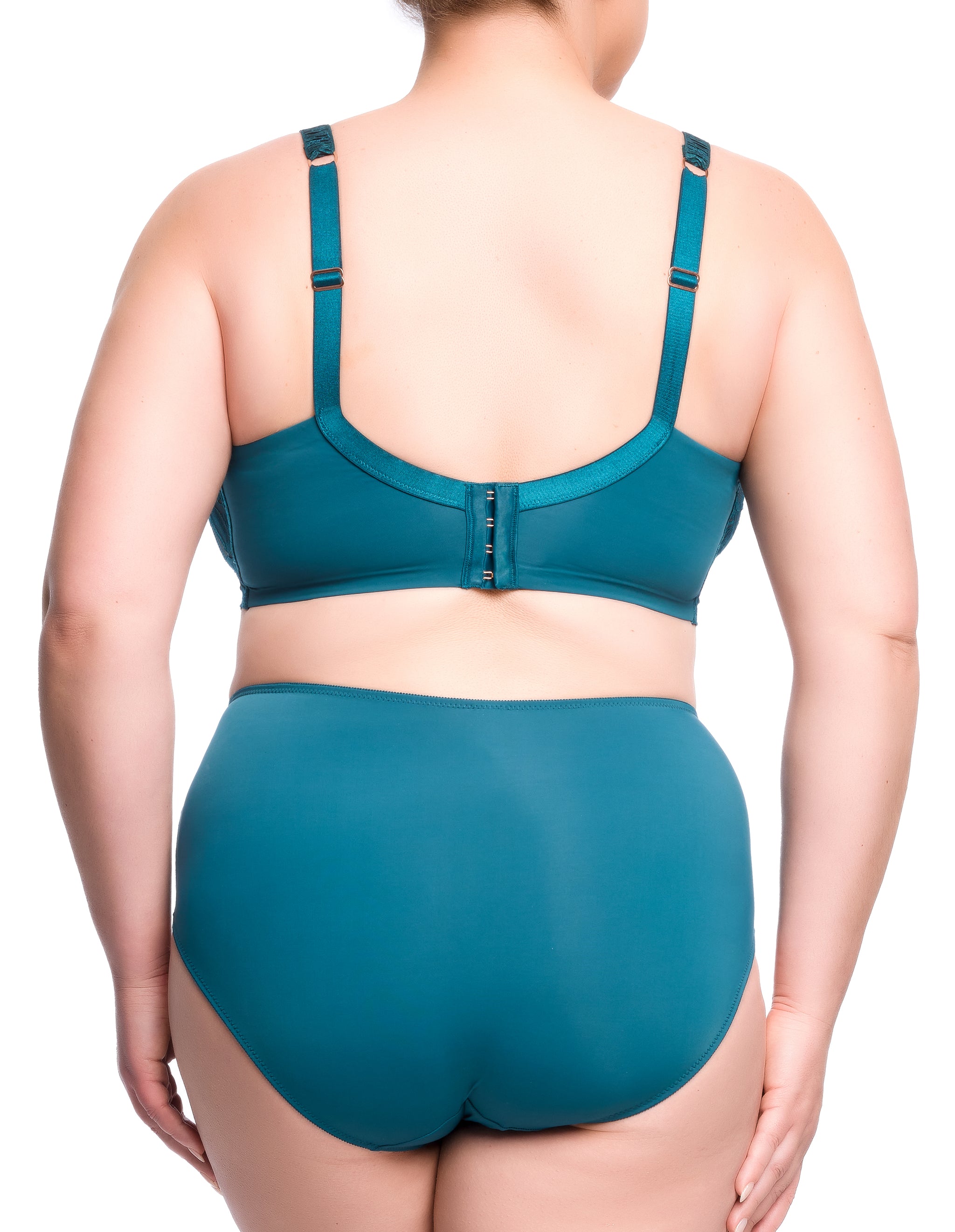 Zhara Curve Balconette Bra - Petrol