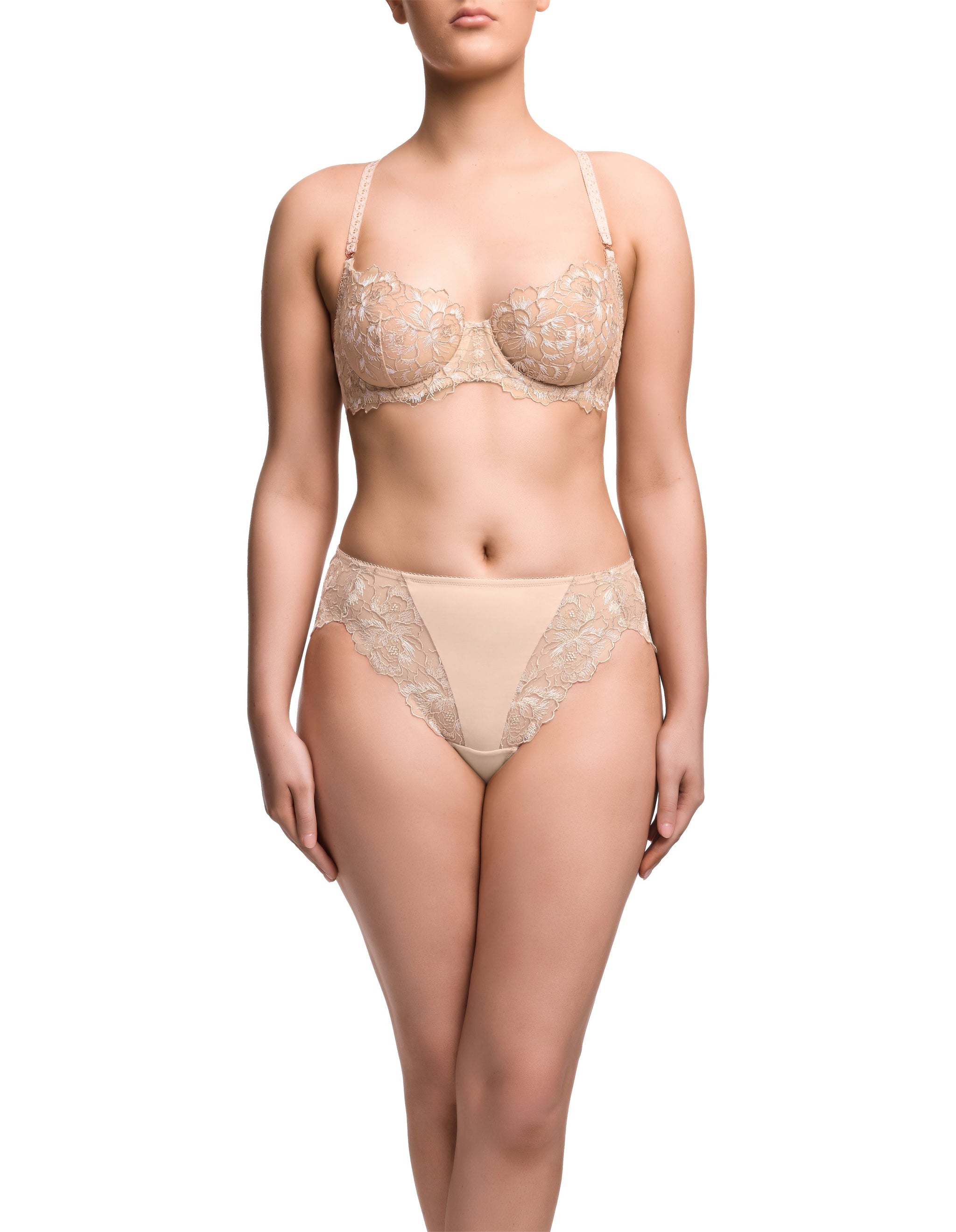 Mila Hi Cut Brief - Cappuccino