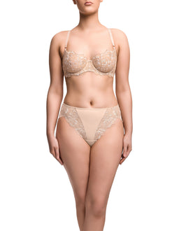 Mila Hi Cut Brief - Cappuccino
