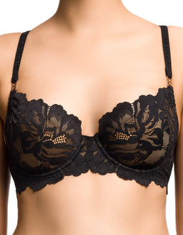 Zhara Balconette Bra - Black
