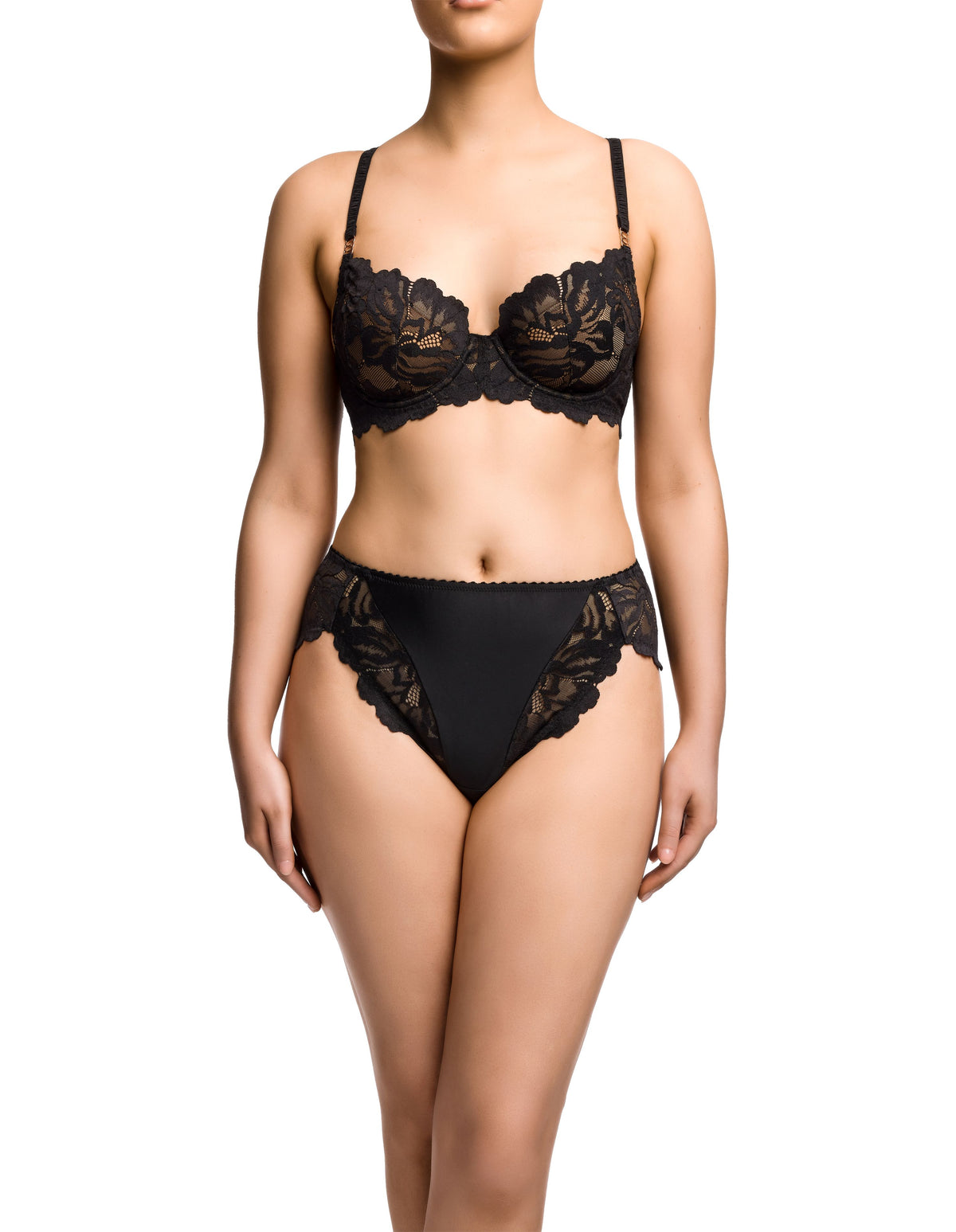 Zhara Balconette Bra - Black